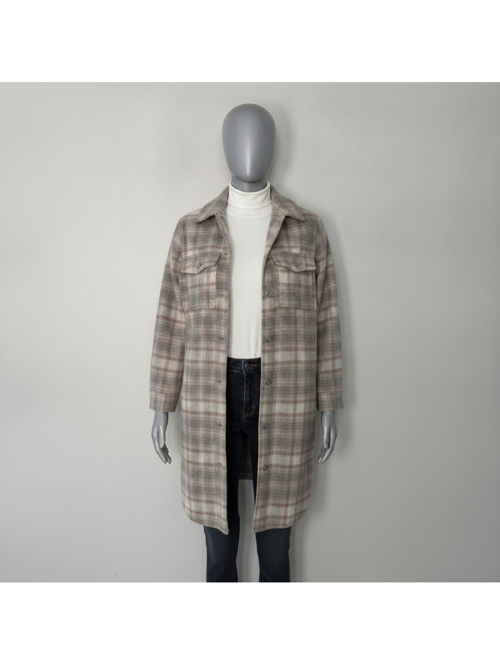 Jessica Simpson Plaid Button-Up Shirt Jacket XS